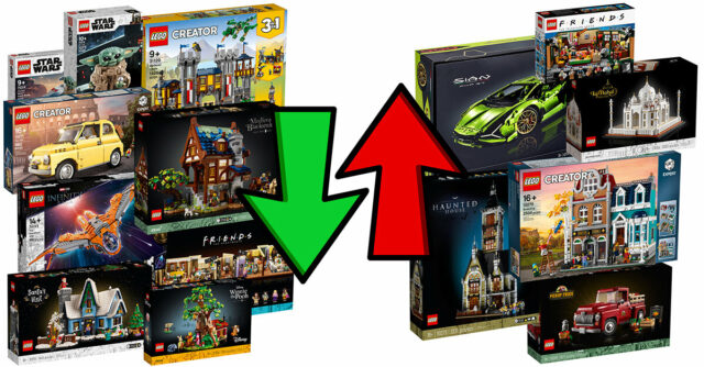 LEGO hausses baisses prix 2022