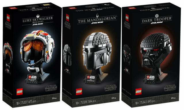 LEGO Star Wars 75327 75328 75343 helmets