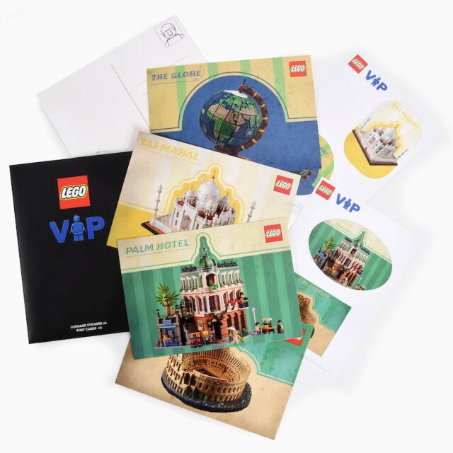 LEGO VIP pack cartes postales stickers