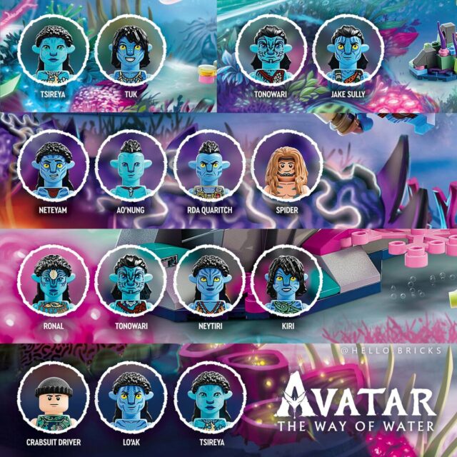 LEGO Avatar 2023 minifigures