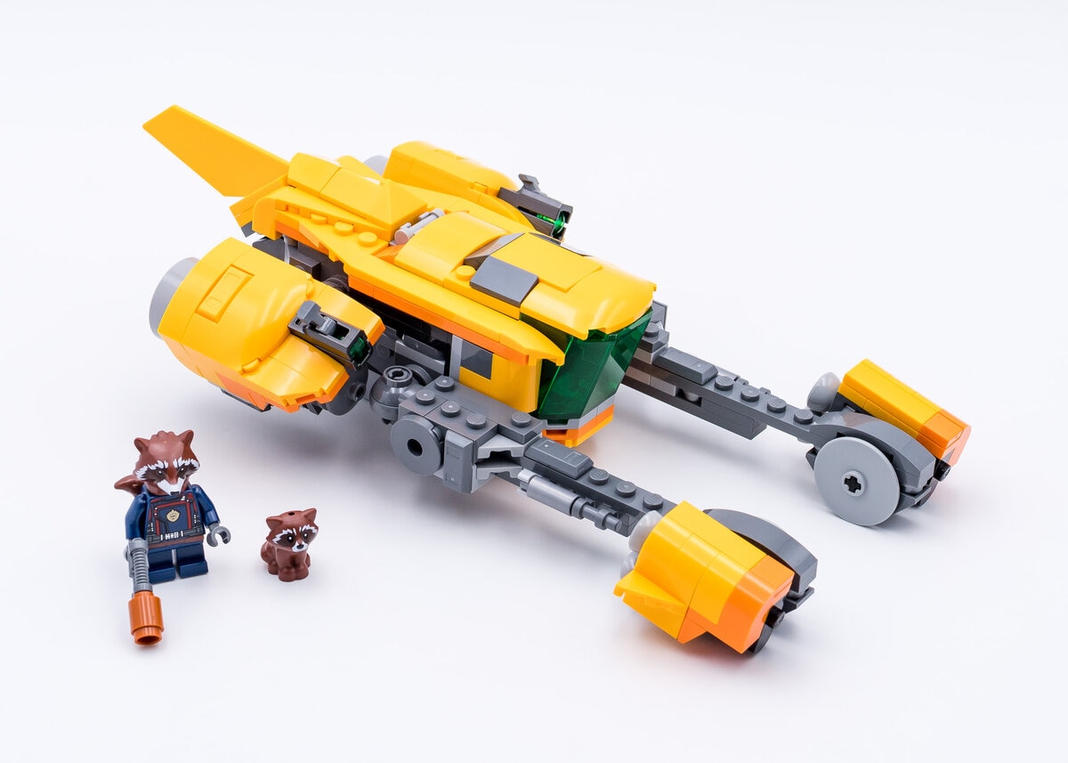 Review LEGO Marvel 76254 Baby Rocket's Ship - HelloBricks