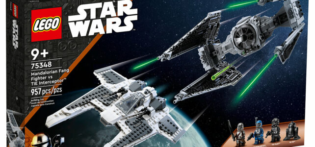 LEGO Star Wars 75348 Mandalorian Fang Fighter vs. TIE Interceptor