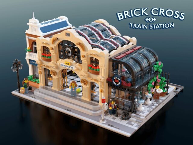 Brick Cross Train Station par Brickester