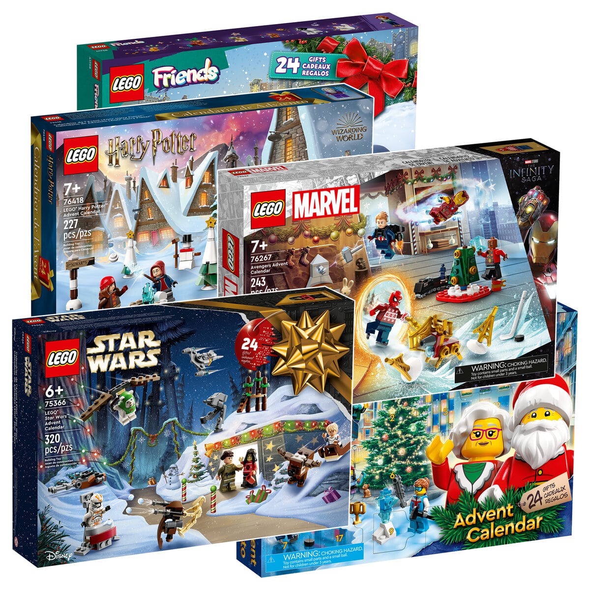 Calendriers de l'avent 2023 LEGO Star Wars, Marvel, Harry Potter, City &  Friends - HelloBricks