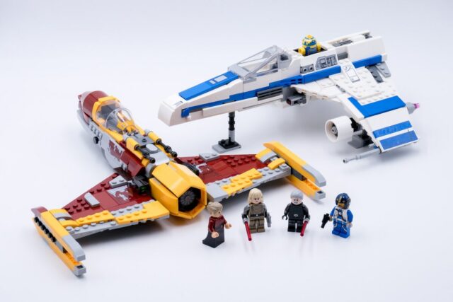 Review LEGO Star Wars 75364 New Republic E-wing vs. Shin Hati's Starfighter