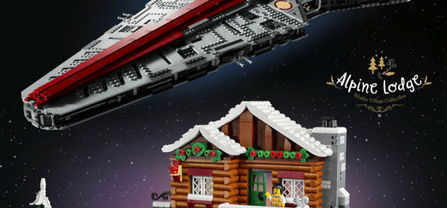 LEGO Star Wars 75367 Venator UCS et Winter Village Icons 10325 Alpine Lodge