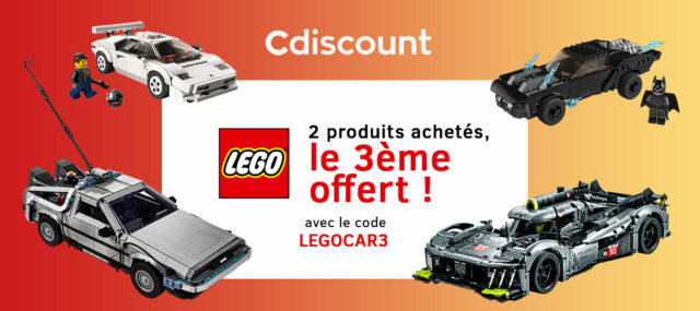 Chez Cdiscount : 2 produits LEGO achetés, le 3ème offertChez Cdiscount : 2 produits LEGO achetés, le 3ème offert