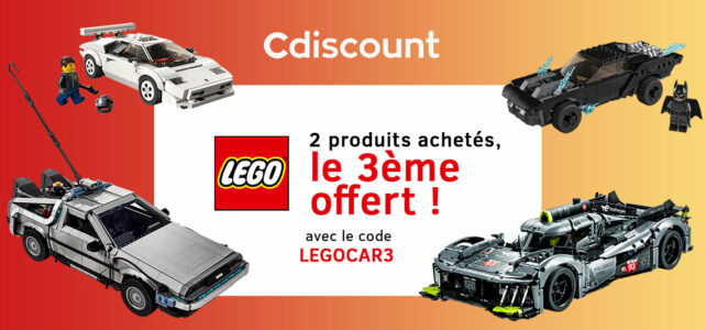 Chez Cdiscount : 2 produits LEGO achetés, le 3ème offertChez Cdiscount : 2 produits LEGO achetés, le 3ème offert