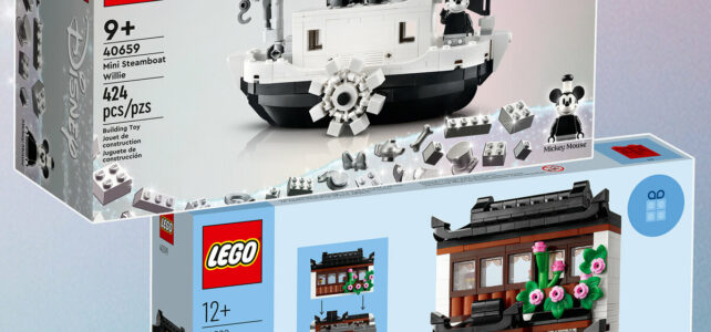 Cadeaux LEGO Disney 40659 Mini Steamboat Willie et 40599 Houses of the World 4
