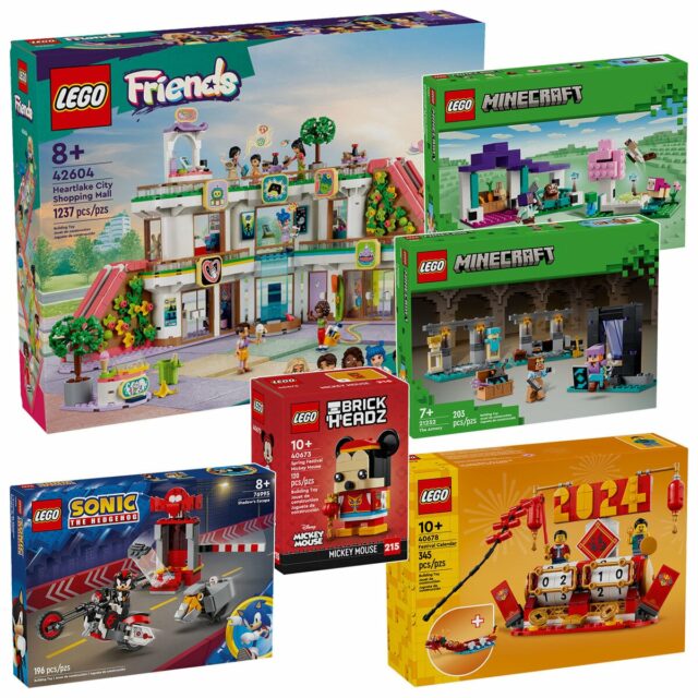 Nouveautés LEGO Friends, Minecraft, Sonic et Chinese New Year 2024