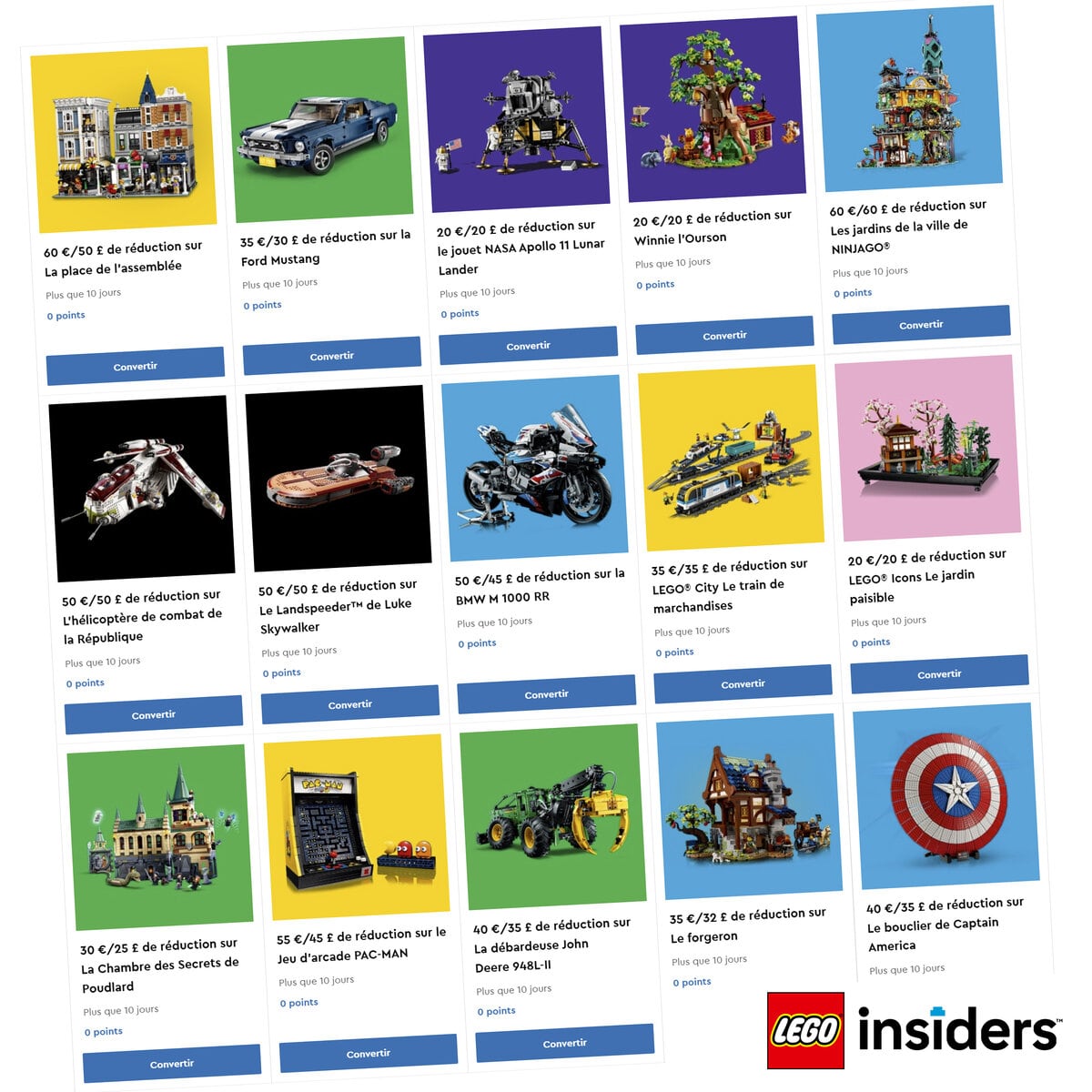 Weekend LEGO Insiders & Black Friday 2023 récupérez dès maintenant vos codes de réduction