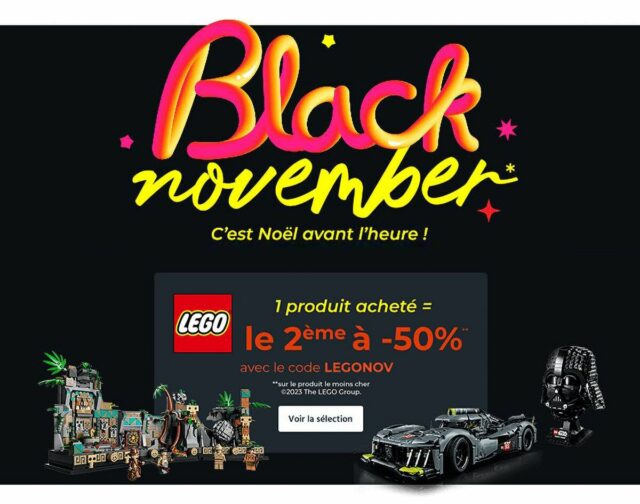 promo LEGO Cdiscount Black November 2023