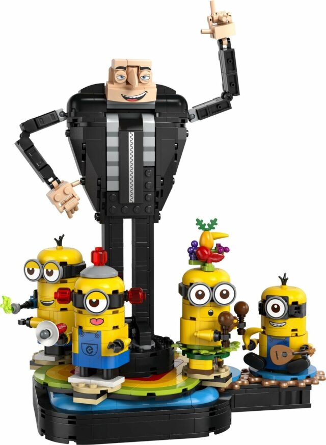 LEGO Despicable Me 4 75582 Brick-Built Gru and Minions