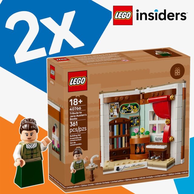 Chez LEGO : points Insiders doublés et cadeau 40766 Tribute to Jane Austen's Books offert