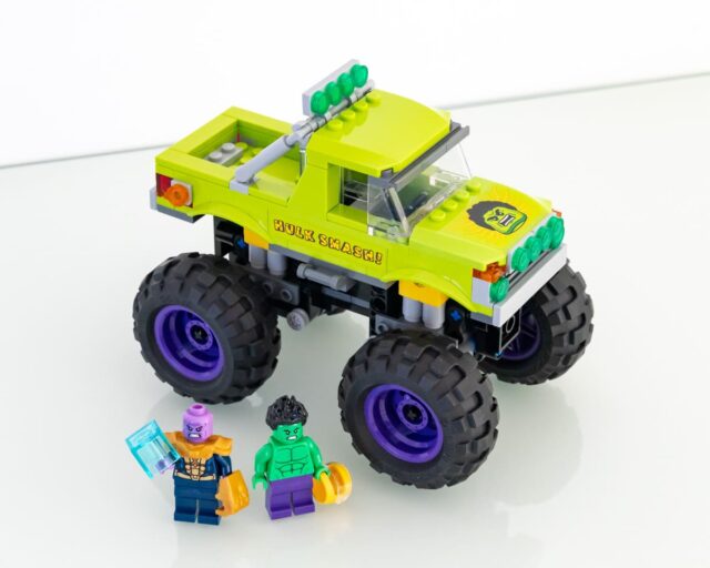 Review LEGO Marvel 76312 The Hulk Truck vs. Thanos