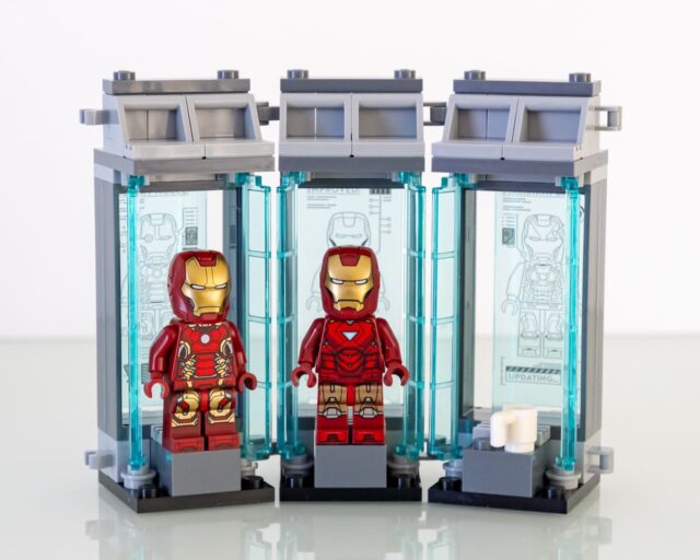 Review LEGO Marvel 76315 Iron Man's Laboratory: Hall of Armor