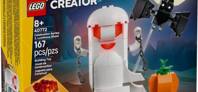 Chez LEGO, le cadeau Creator 40772 Celebration Series 3 Luminous Ghost est maintenant offert