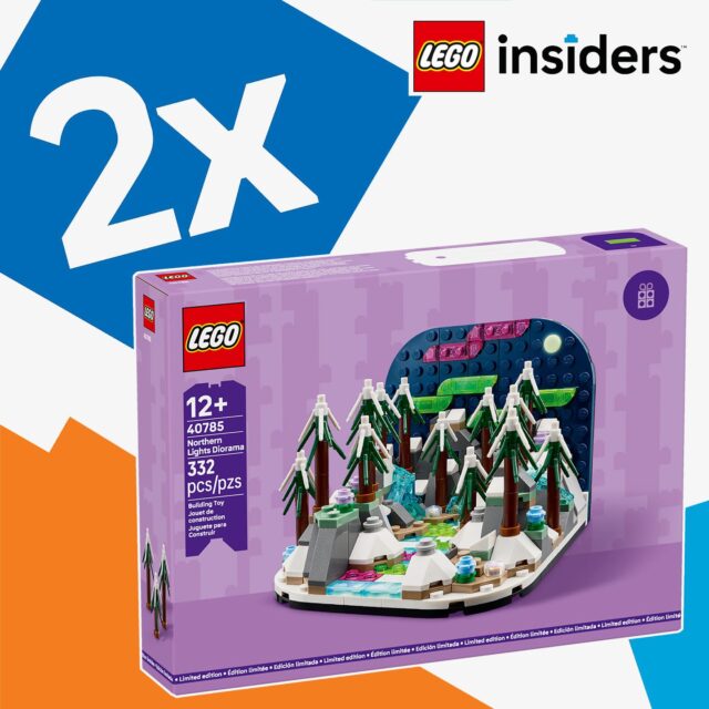 Chez LEGO : points Insiders doublés et cadeau LEGO 40785 Northern Lights Diorama offert