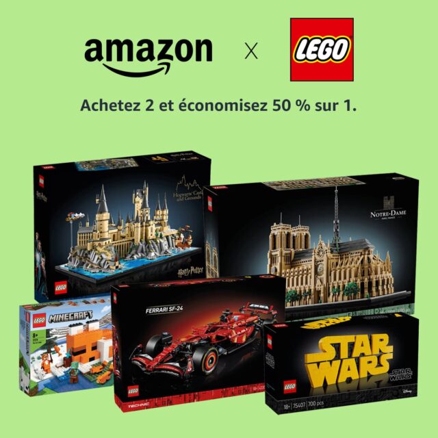 Promo Amazon Black Friday : 50% de réduction sur le 2ème produit LEGO