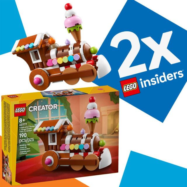 Chez LEGO : points Insiders doublés et cadeau LEGO Creator 40777 Gingerbread Train Ornament offert