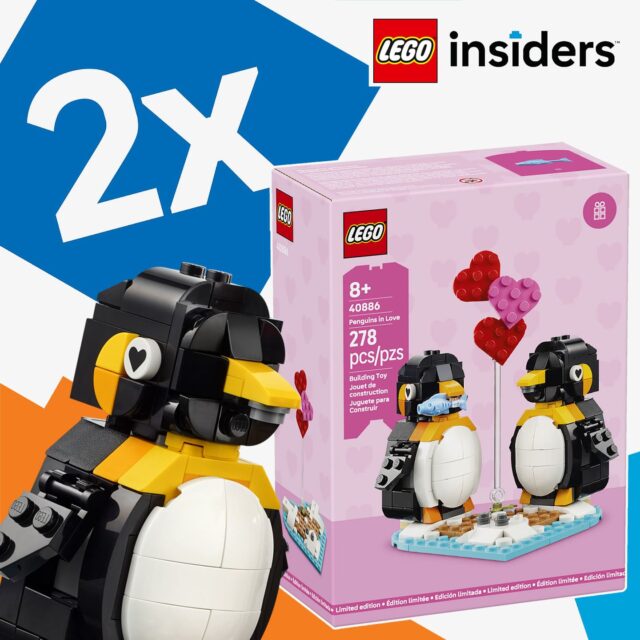 Chez LEGO : cadeau 40886 Penguins in Love offert et points Insiders X2