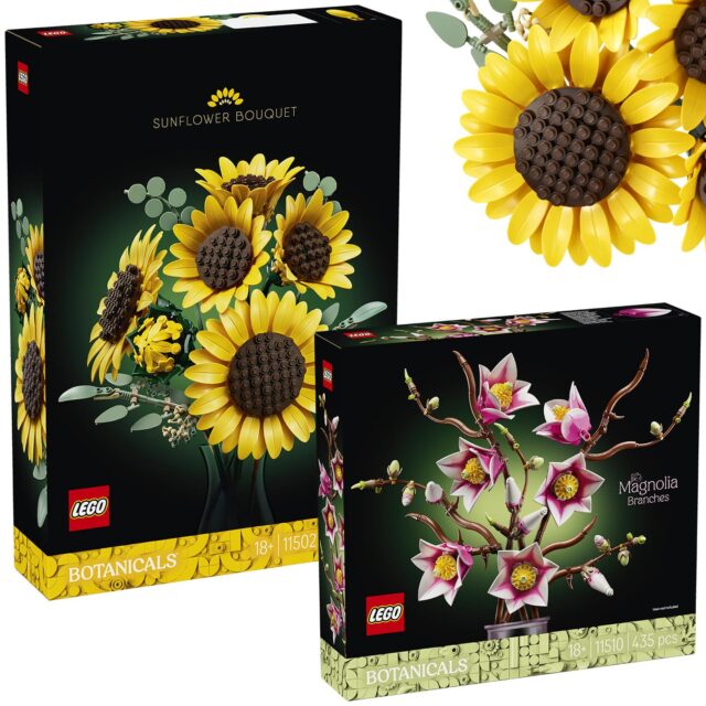 Nouveautés LEGO Botanicals 11502 Sunflower Bouquet & 11510 Magnolia Branches