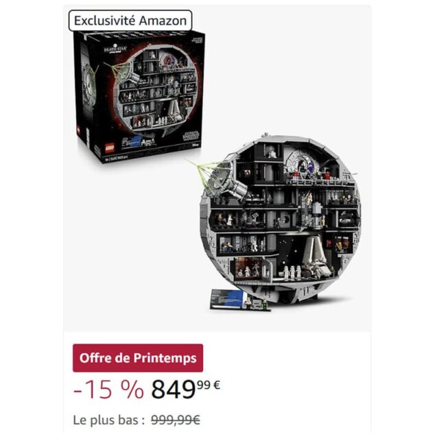 Vente Flash de printemps Amazon : grosse remise sur la Death Star UCS