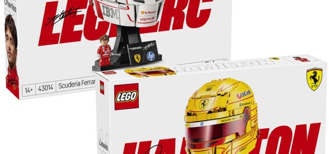 Nouveautés LEGO Editions 43014 Scuderia Ferrari HP Charles Leclerc Helmet et 43022 Scuderia Ferrari HP Lewis Hamilton Helmet