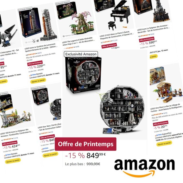 Vente Flash de printemps Amazon : grosse remise sur la Death Star UCS et autres promos LEGO