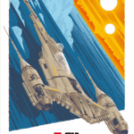 affiche The Mandalorian's N-1 Starfighter par Joe Hogan