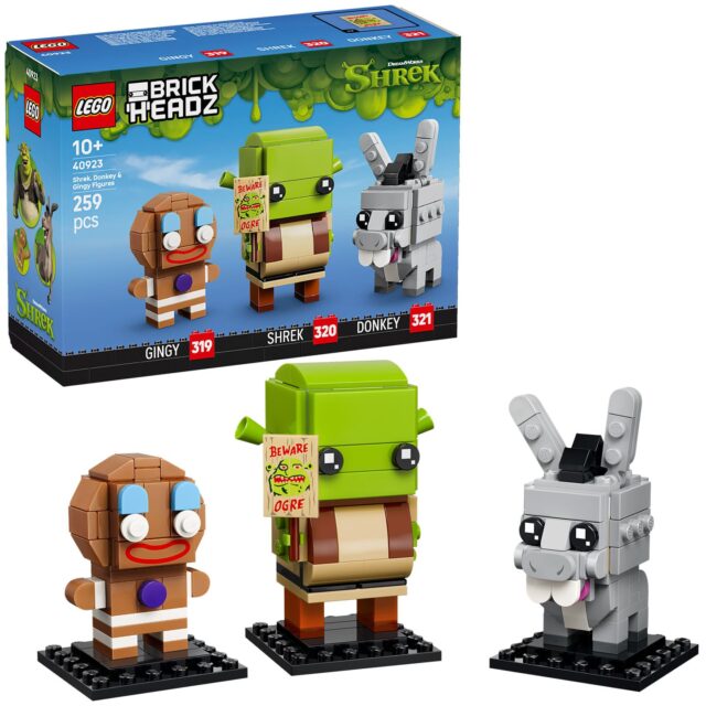 LEGO BrickHeadz 40923 Shrek, Donkey & Gingy