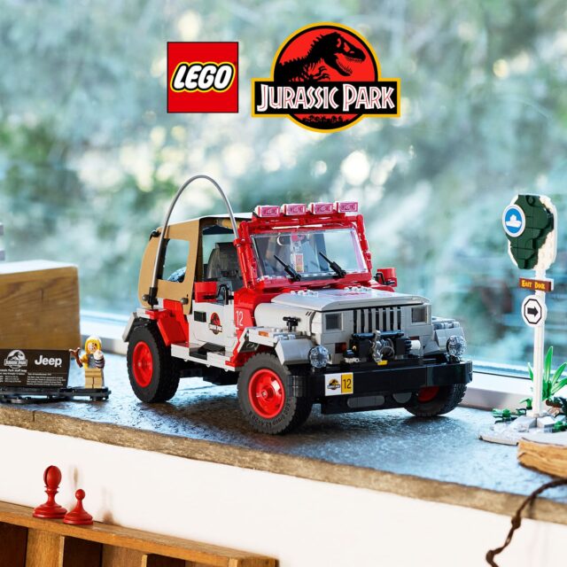 Chez LEGO : le set Jurassic World 77984 Jurassic Park Jeep Wrangler est disponible !