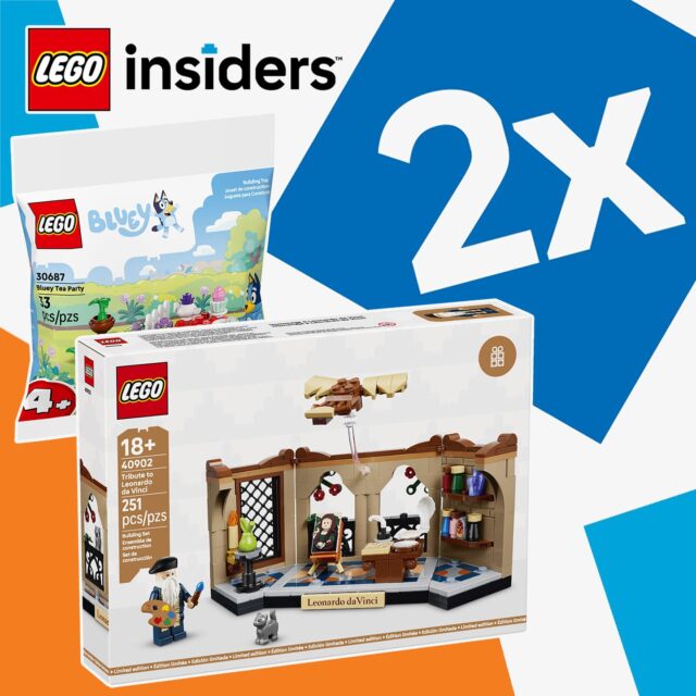 Sur le Shop LEGO : points Insiders X2 et cadeau LEGO 40902 Tribute to Leonardo da Vinci offert