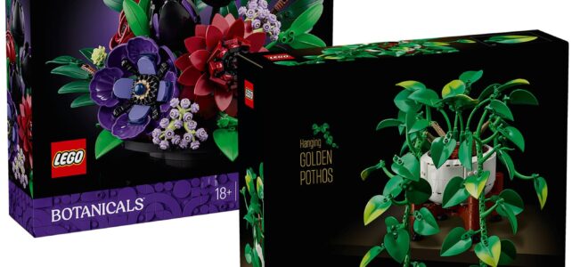Nouveautés LEGO Botanicals 11512 Hanging Golden Pothos & 11513 Dark Flower Arrangement